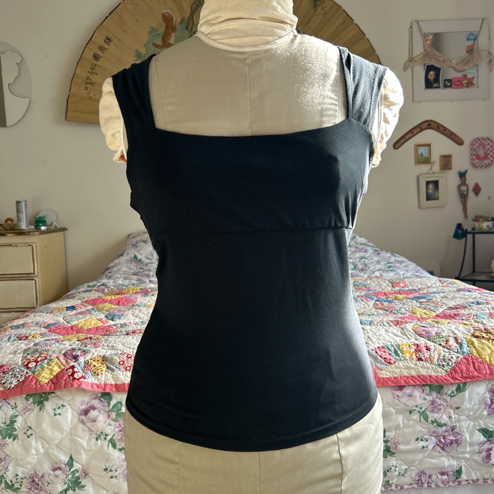 J Crew Black Sleeveless Top